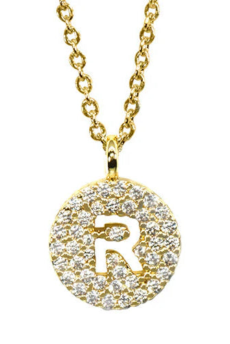 Maya J Love Letter Initial Necklace-Jewelry-Podos Boutique, a Women's Fashion Boutique Located in Calera, AL