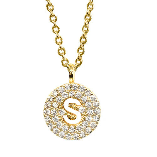 Maya J Love Letter Initial Necklace-Jewelry-Podos Boutique, a Women's Fashion Boutique Located in Calera, AL