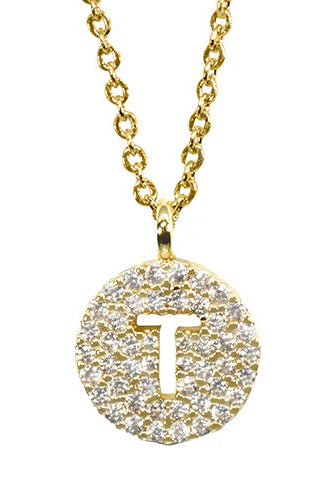Maya J Love Letter Initial Necklace-Jewelry-Podos Boutique, a Women's Fashion Boutique Located in Calera, AL