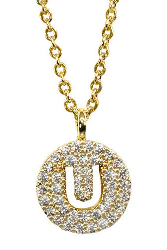 Maya J Love Letter Initial Necklace-Jewelry-Podos Boutique, a Women's Fashion Boutique Located in Calera, AL