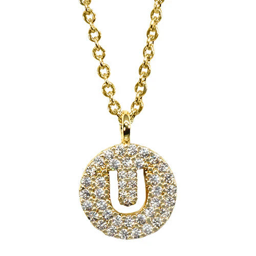 Maya J Love Letter Initial Necklace-Jewelry-Podos Boutique, a Women's Fashion Boutique Located in Calera, AL