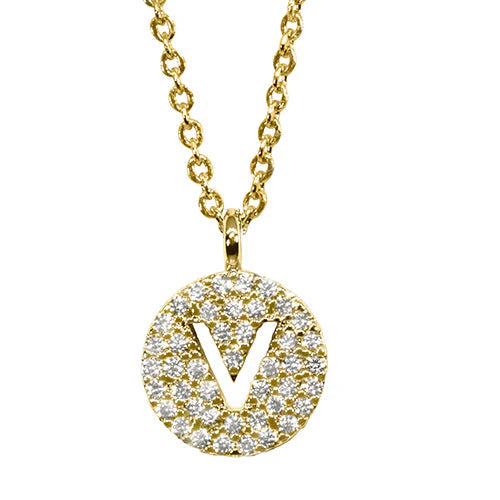 Maya J Love Letter Initial Necklace-Jewelry-Podos Boutique, a Women's Fashion Boutique Located in Calera, AL