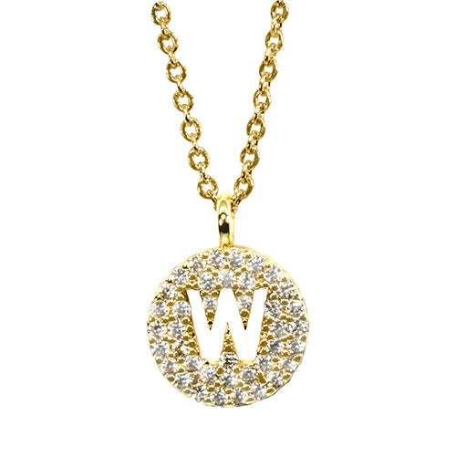 Maya J Love Letter Initial Necklace-Jewelry-Podos Boutique, a Women's Fashion Boutique Located in Calera, AL