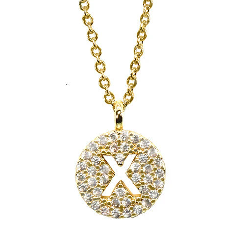 Maya J Love Letter Initial Necklace-Jewelry-Podos Boutique, a Women's Fashion Boutique Located in Calera, AL