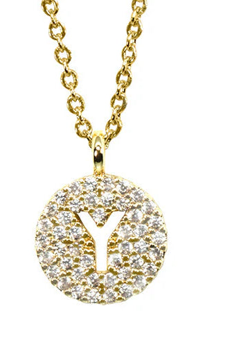 Maya J Love Letter Initial Necklace-Jewelry-Podos Boutique, a Women's Fashion Boutique Located in Calera, AL