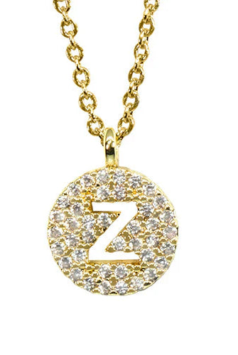 Maya J Love Letter Initial Necklace-Jewelry-Podos Boutique, a Women's Fashion Boutique Located in Calera, AL
