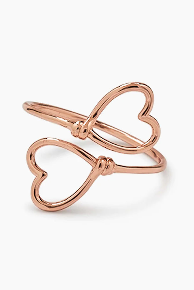 PV Wire Heart Ring-Rings-Podos Boutique, a Women's Fashion Boutique Located in Calera, AL