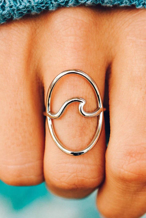 PV Large Wave Ring-Rings-Podos Boutique, a Women's Fashion Boutique Located in Calera, AL