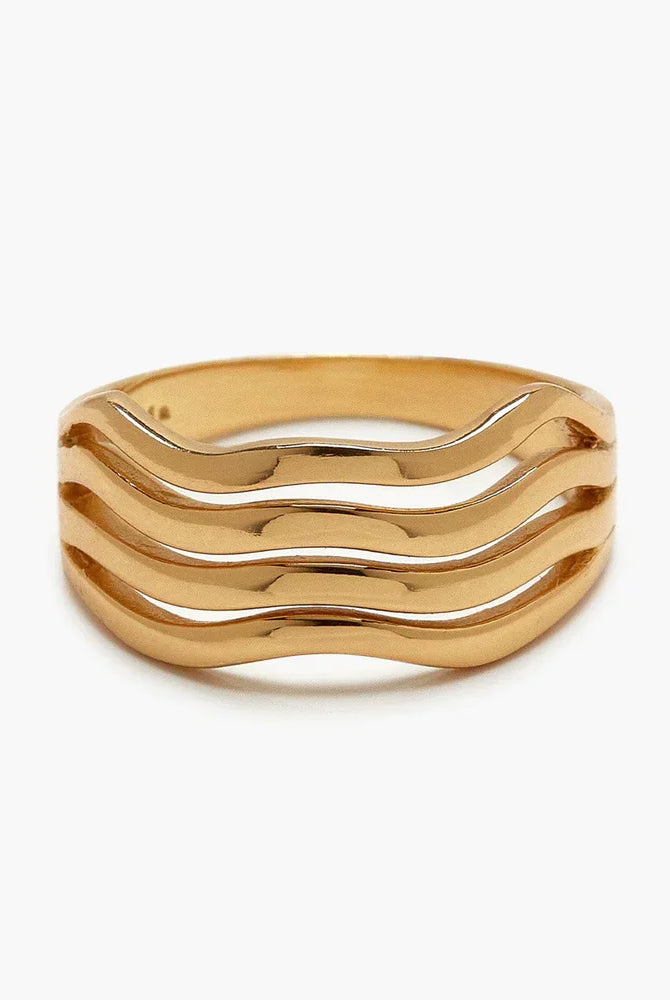 PV Wavy Ring-Rings-Podos Boutique, a Women's Fashion Boutique Located in Calera, AL