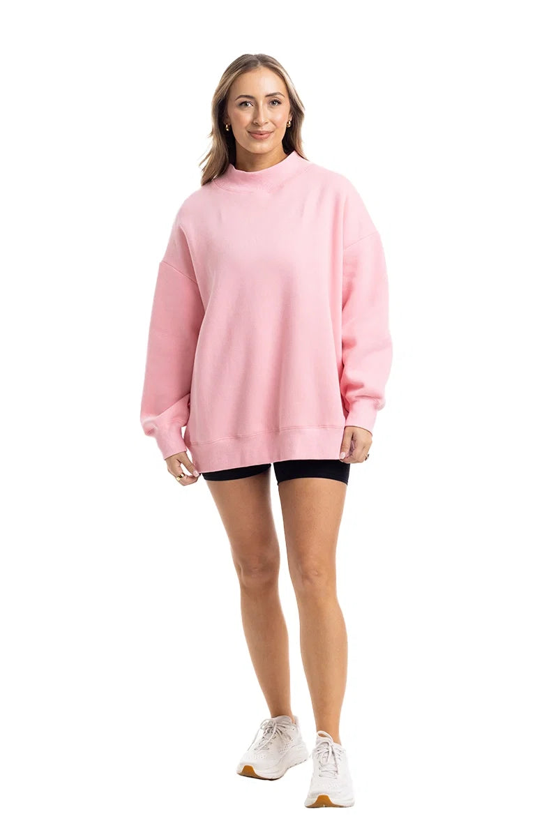 Essential Mockneck Sweatshirt-Sweatshirts-Podos Boutique, a Women's Fashion Boutique Located in Calera, AL