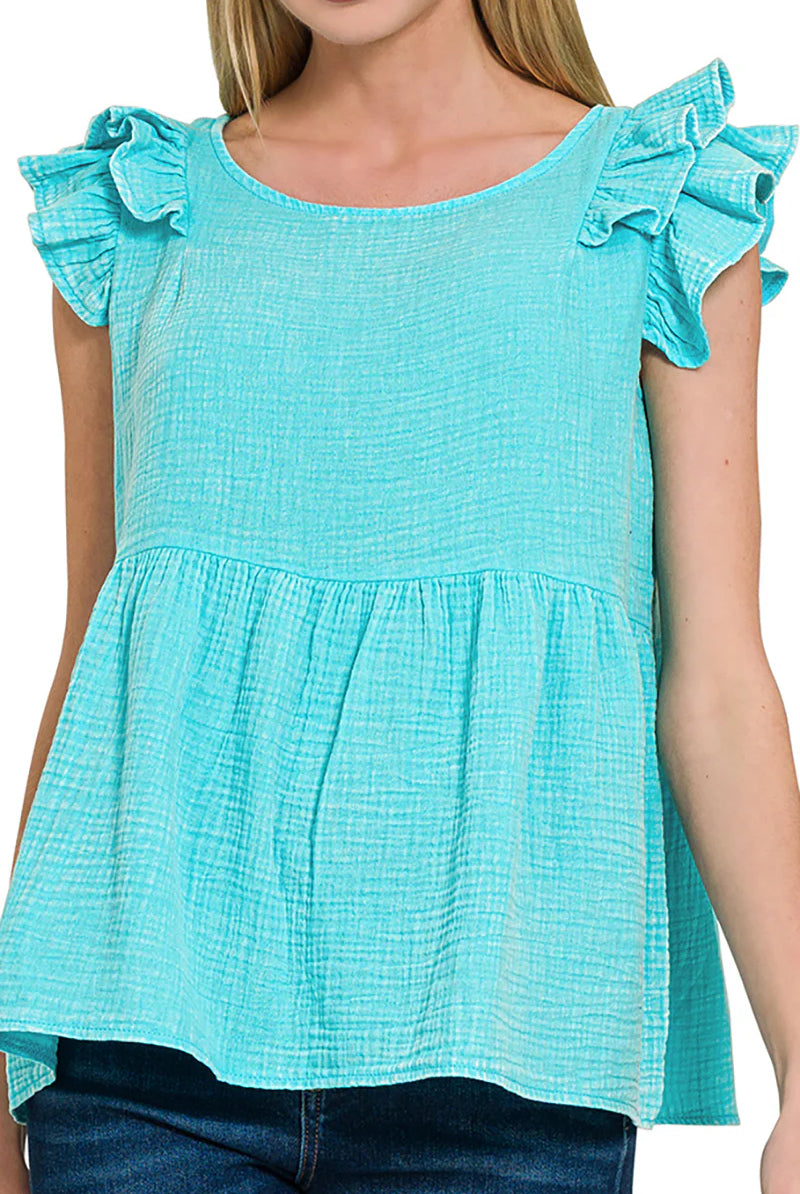 Here I Go Tank-Fashion Tops-Podos Boutique, a Women's Fashion Boutique Located in Calera, AL