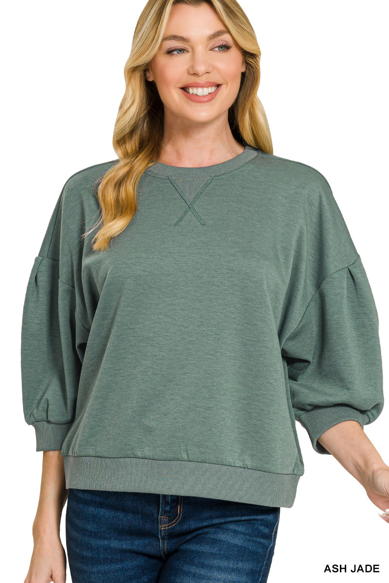 Scuba Dolman Top-Fashion Tops-Podos Boutique, a Women's Fashion Boutique Located in Calera, AL