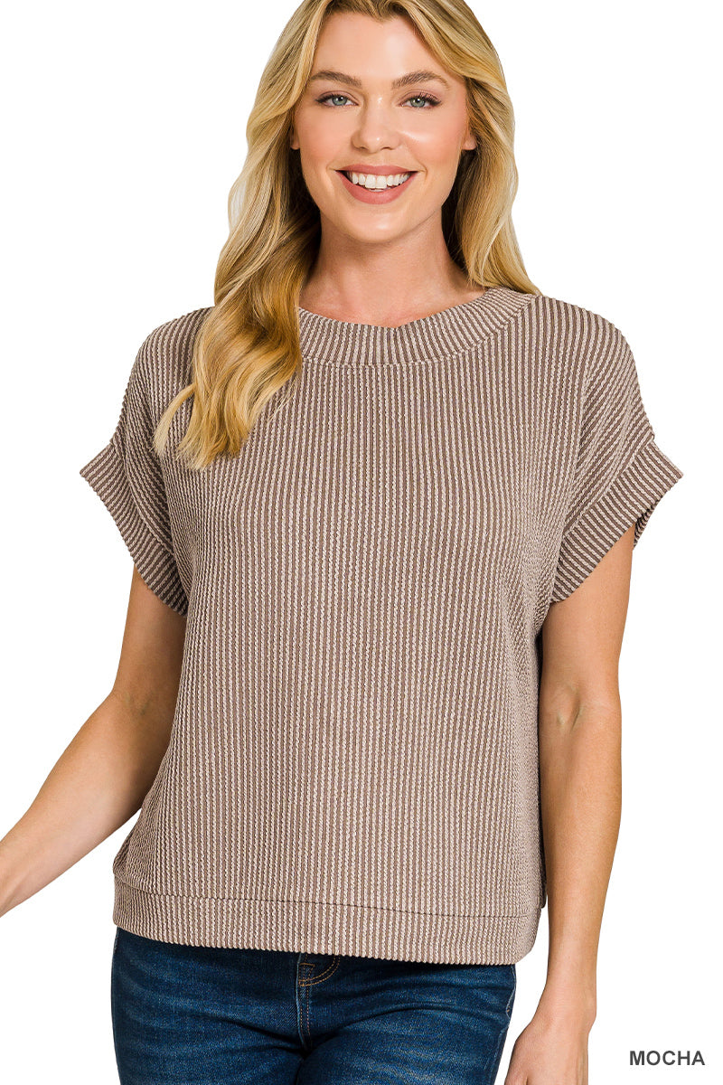 Ready For The Day Top-Fashion Tops-Podos Boutique, a Women's Fashion Boutique Located in Calera, AL