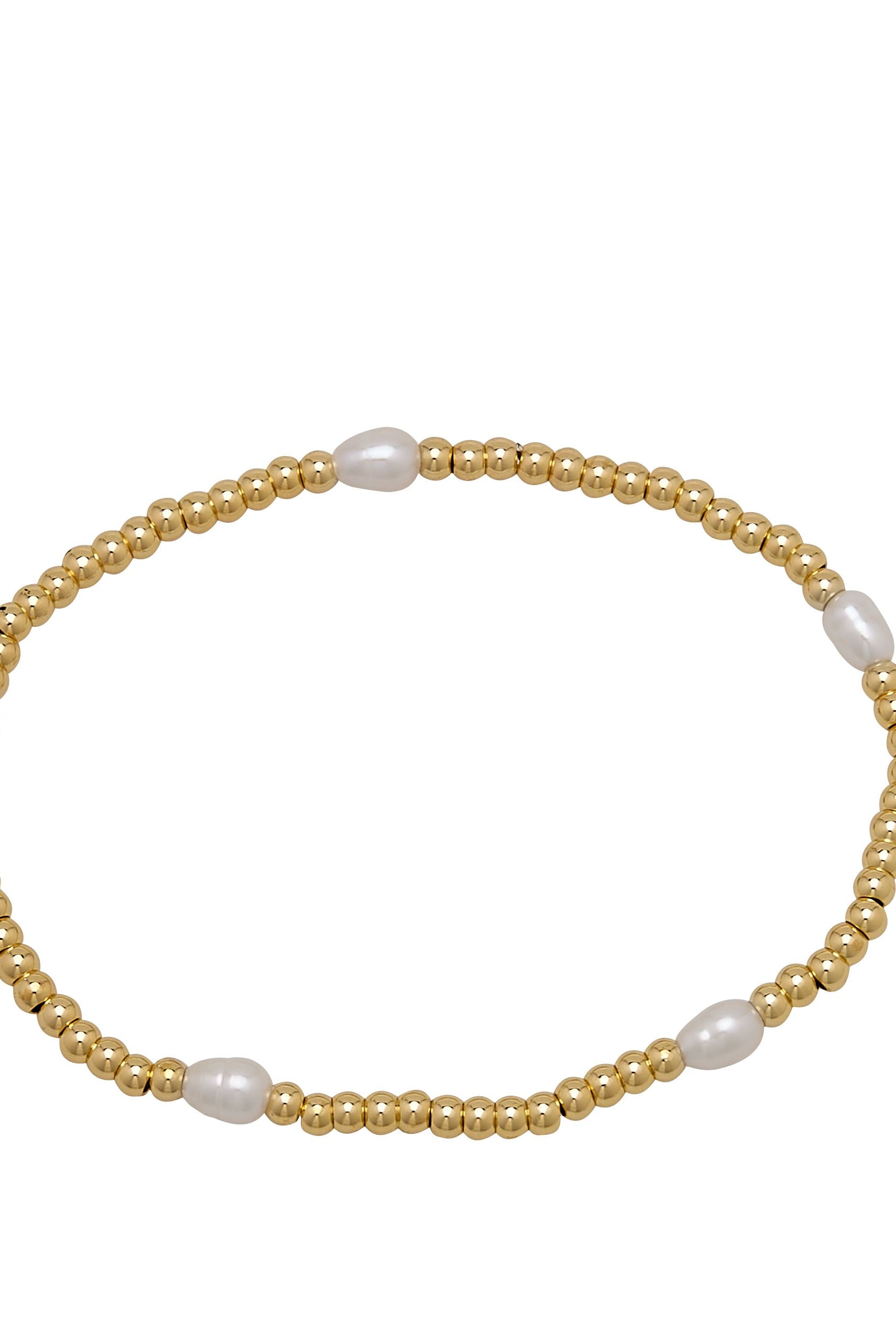 AC's 3MM Gold/Pearls-Bracelets-Podos Boutique, a Women's Fashion Boutique Located in Calera, AL