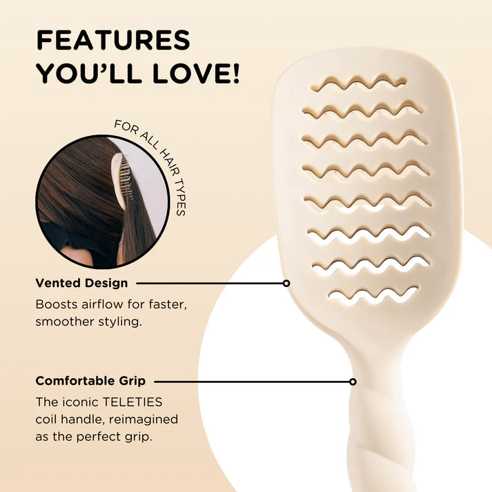 Vented Hair Brush-Hair Accessories-Podos Boutique, a Women's Fashion Boutique Located in Calera, AL