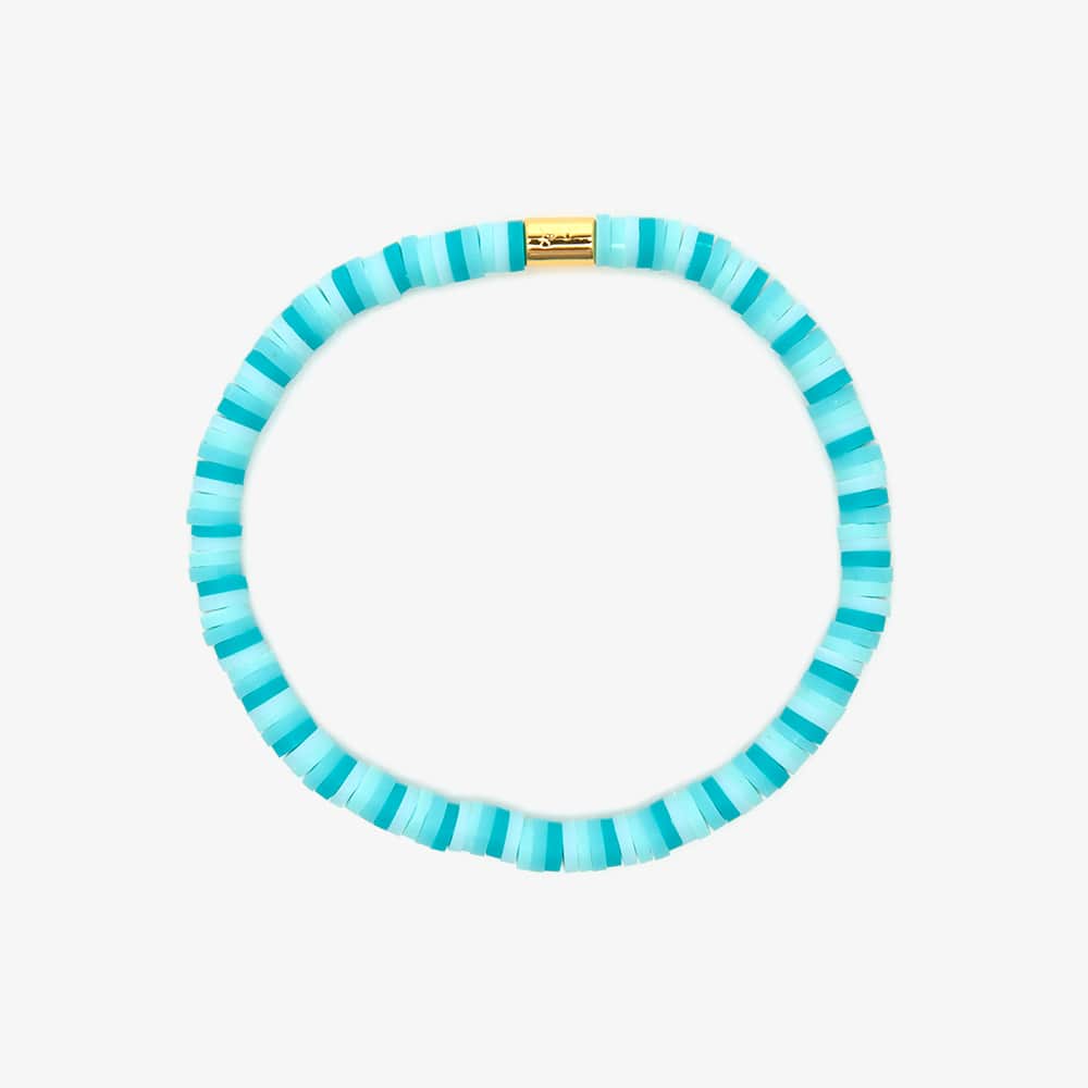 PV Seascape Vinyl Disc Stretch Bracelet-Podos Boutique, a Women's Fashion Boutique Located in Calera, AL