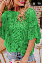 Scallops Along Top-Podos Boutique, a Women's Fashion Boutique Located in Calera, AL