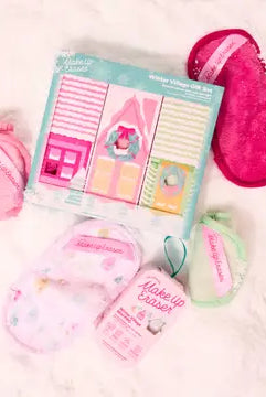 Winter Village 3pc MakeUp Eraser Gift Set-Beauty & Bath-Podos Boutique, a Women's Fashion Boutique Located in Calera, AL