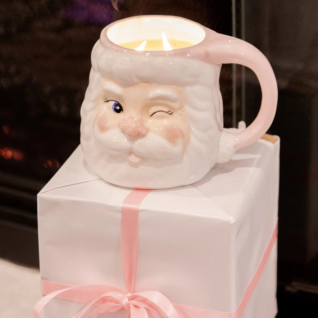 Sweet Grace Santa Mug Candle-Seasonal Home Goods-Podos Boutique, a Women's Fashion Boutique Located in Calera, AL