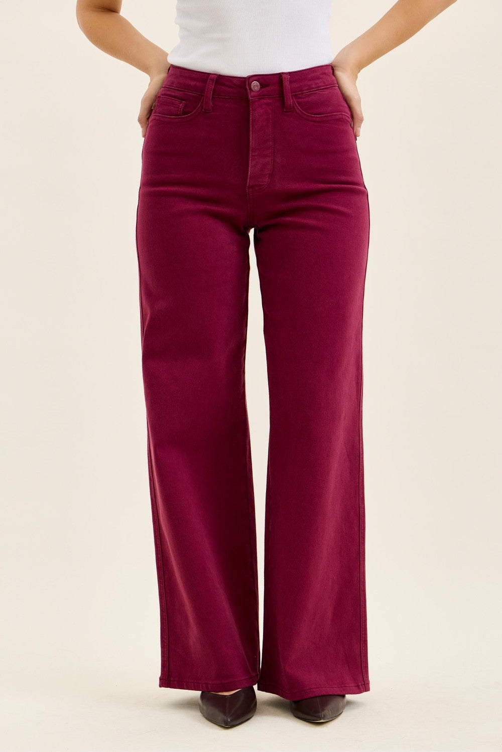 Judy Blue Boysenberry Jeans-Podos Boutique, a Women's Fashion Boutique Located in Calera, AL