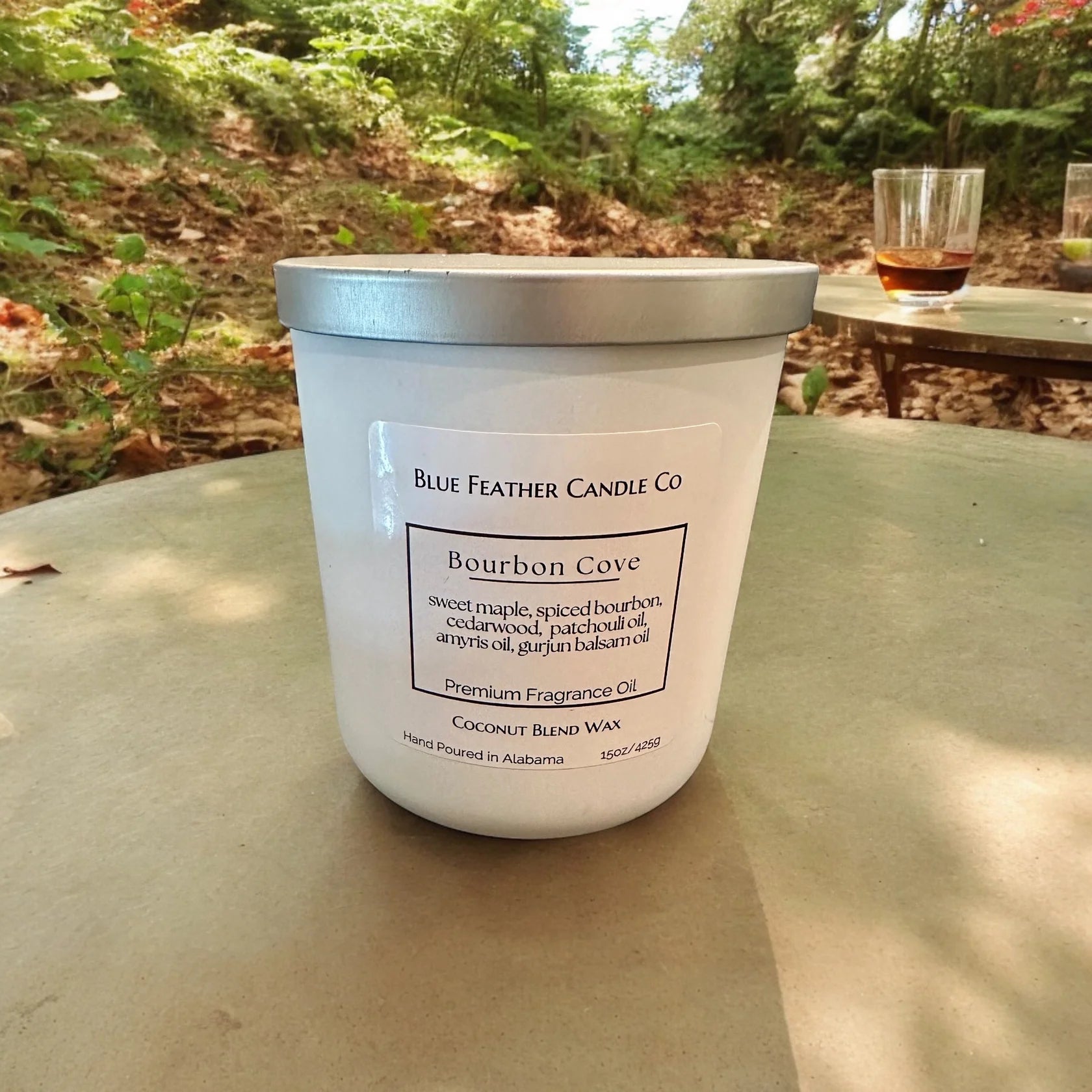 Blue Feather Candle-Candles-Podos Boutique, a Women's Fashion Boutique Located in Calera, AL