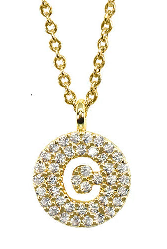 Maya J Love Letter Initial Necklace-Jewelry-Podos Boutique, a Women's Fashion Boutique Located in Calera, AL