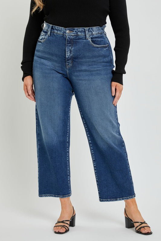 Cello 2Button HR Jeans PLUS-Jeans-Podos Boutique, a Women's Fashion Boutique Located in Calera, AL