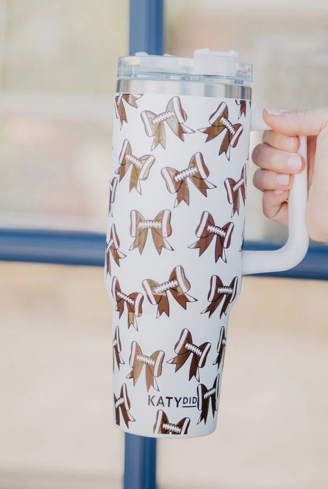 Katydid Tumbler Cup with Handle-Drinkware-Podos Boutique, a Women's Fashion Boutique Located in Calera, AL