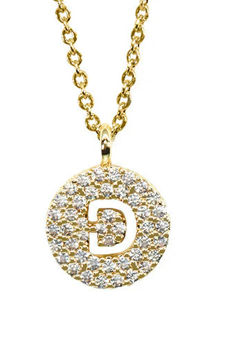 Maya J Love Letter Initial Necklace-Jewelry-Podos Boutique, a Women's Fashion Boutique Located in Calera, AL