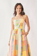 Over The Rainbow Dress-Midi Dresses-Podos Boutique, a Women's Fashion Boutique Located in Calera, AL