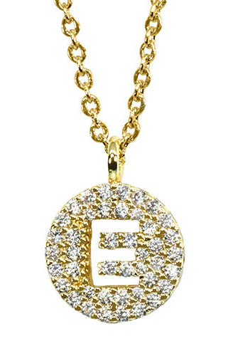 Maya J Love Letter Initial Necklace-Jewelry-Podos Boutique, a Women's Fashion Boutique Located in Calera, AL