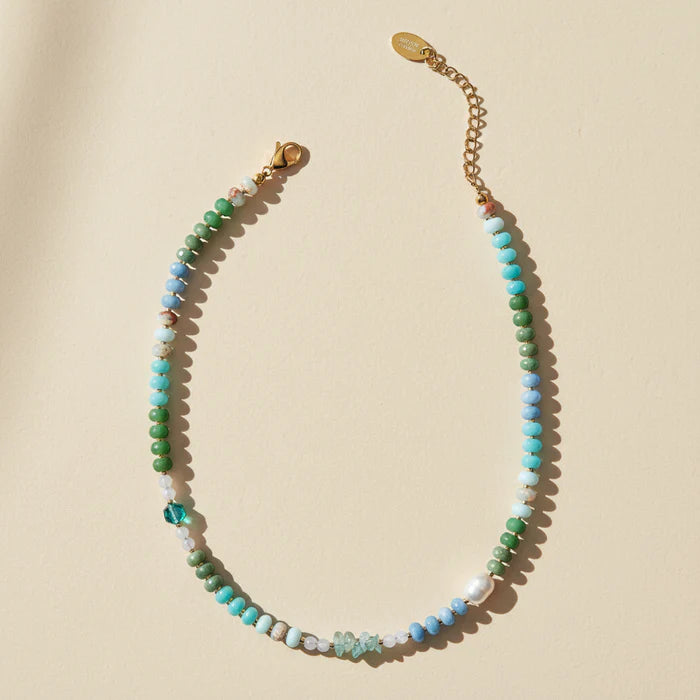 Colorful Stone Necklace-Jewelry-Podos Boutique, a Women's Fashion Boutique Located in Calera, AL