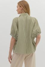 Pretty In Stripes Top-Fashion Tops-Podos Boutique, a Women's Fashion Boutique Located in Calera, AL