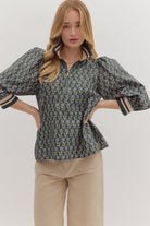 Small Whispers of Fall Top-Fashion Tops-Podos Boutique, a Women's Fashion Boutique Located in Calera, AL
