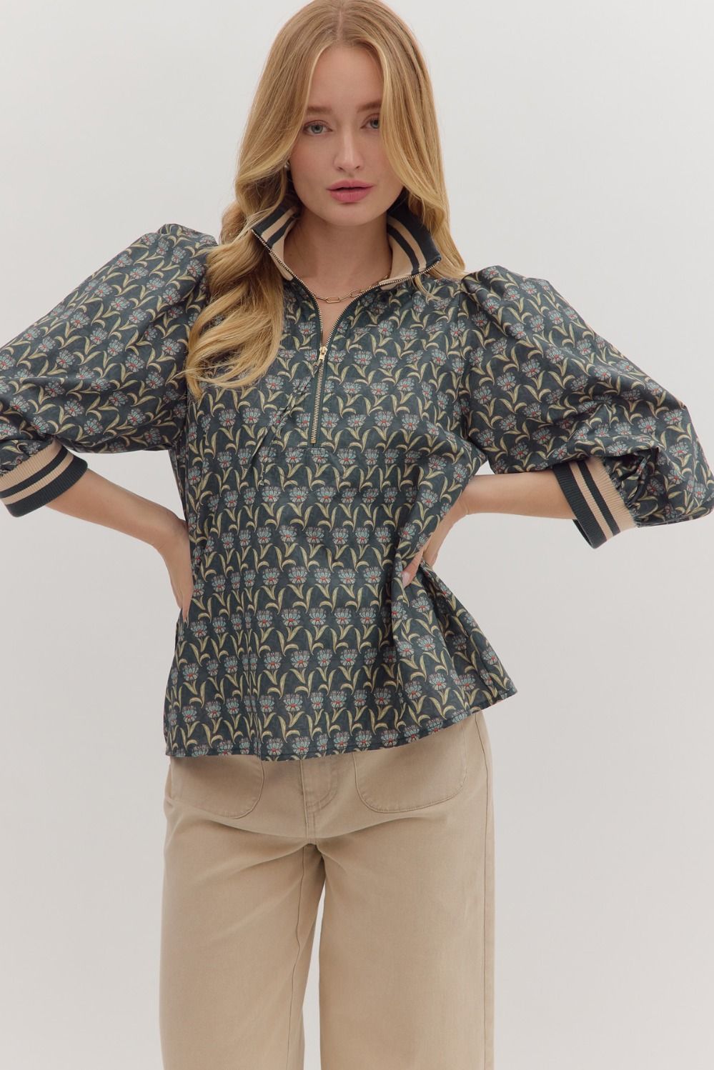 Small Whispers of Fall Top-Fashion Tops-Podos Boutique, a Women's Fashion Boutique Located in Calera, AL