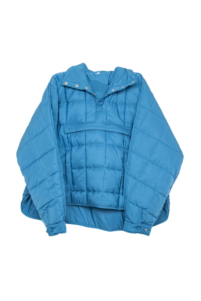 Katydid Puffer Pullover Jacket-Jackets-Podos Boutique, a Women's Fashion Boutique Located in Calera, AL