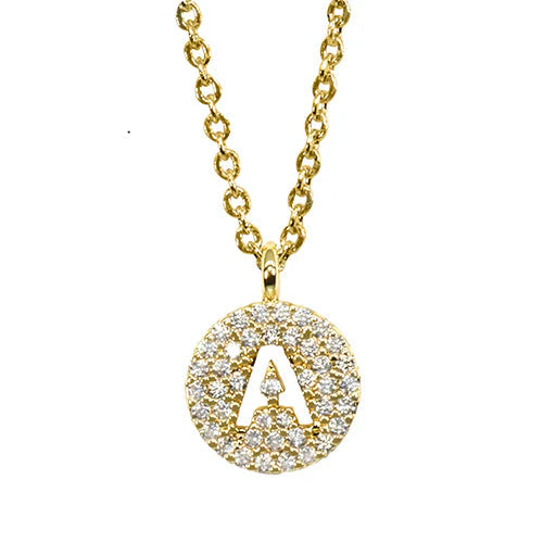 Maya J Love Letter Initial Necklace-Jewelry-Podos Boutique, a Women's Fashion Boutique Located in Calera, AL
