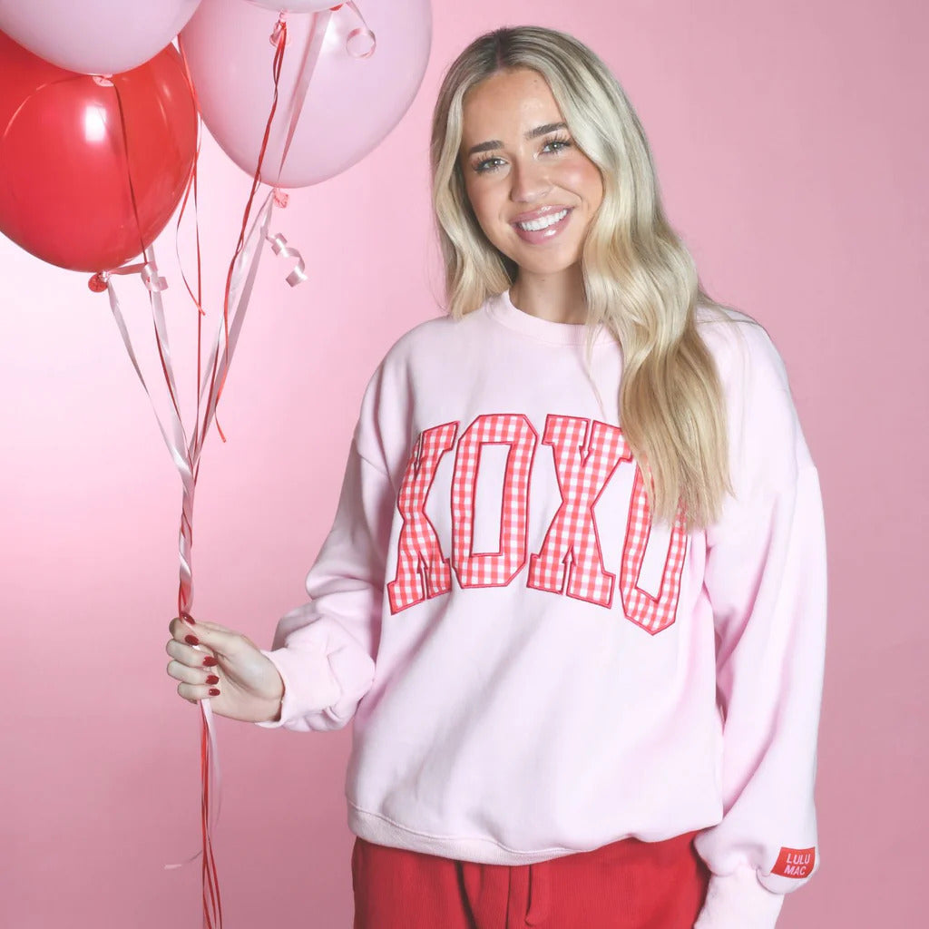 LuLu Mac Valentine Sweatshirt-Sweatshirts-Podos Boutique, a Women's Fashion Boutique Located in Calera, AL