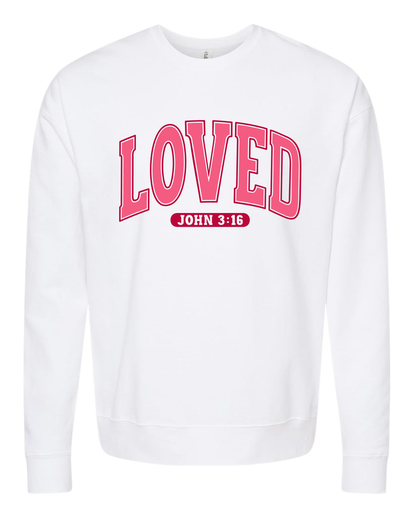 Love 3:16 Crew-Graphic Sweatshirts-Podos Boutique, a Women's Fashion Boutique Located in Calera, AL
