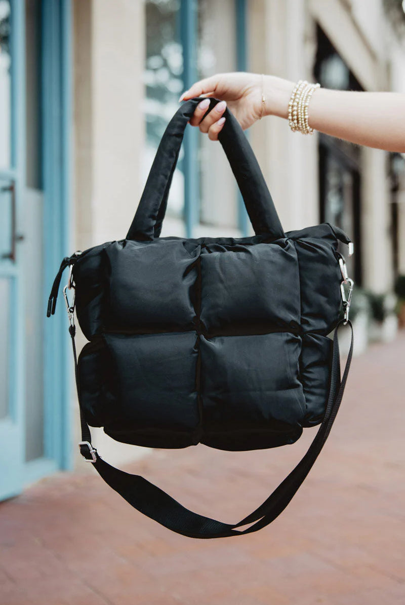 Katydid Puffer Tote-Bags-Podos Boutique, a Women's Fashion Boutique Located in Calera, AL