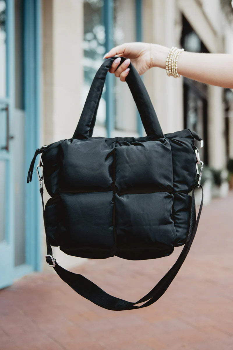 Katydid Puffer Tote-Bags-Podos Boutique, a Women's Fashion Boutique Located in Calera, AL