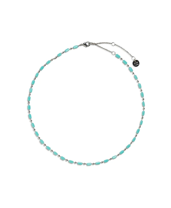 PV Blue Skies Chain Choker-Necklaces-Podos Boutique, a Women's Fashion Boutique Located in Calera, AL
