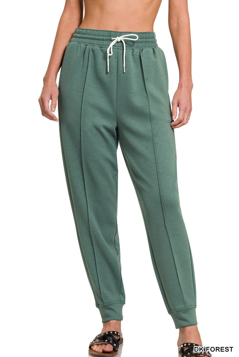 Scuba Sweatpants with Pockets-sweatpants-Podos Boutique, a Women's Fashion Boutique Located in Calera, AL