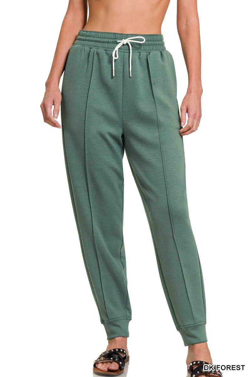 Scuba Sweatpants with Pockets-Podos Boutique, a Women's Fashion Boutique Located in Calera, AL