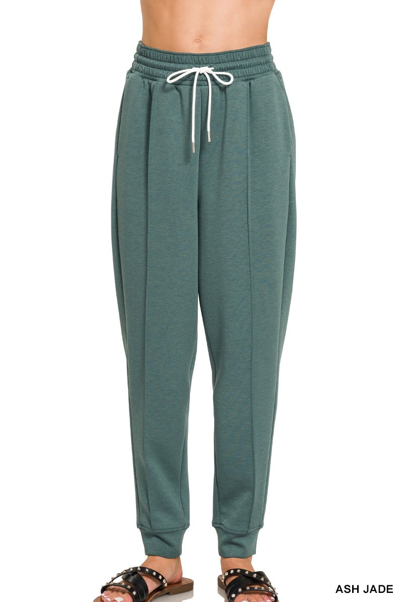 Scuba Sweatpants with Pockets-sweatpants-Podos Boutique, a Women's Fashion Boutique Located in Calera, AL
