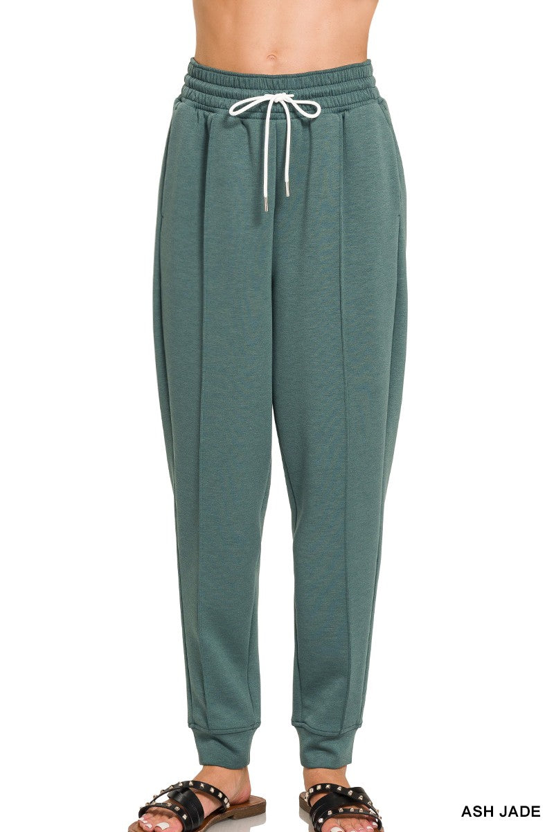 Scuba Sweatpants with Pockets-Podos Boutique, a Women's Fashion Boutique Located in Calera, AL