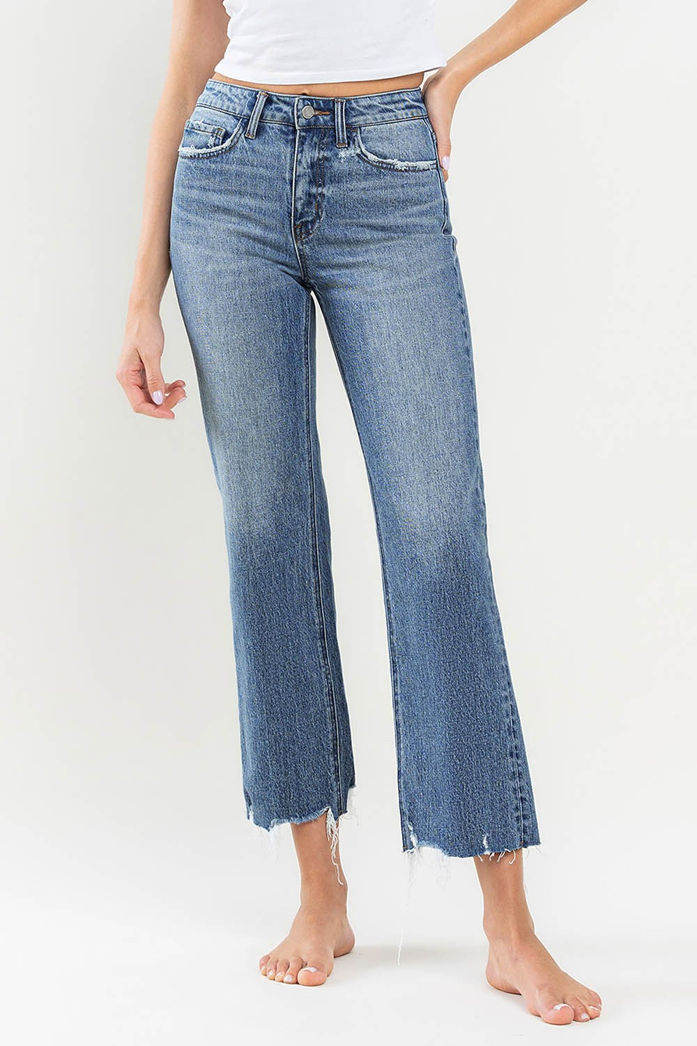 Vervet Victorious HR Cropped Wide Leg-Podos Boutique, a Women's Fashion Boutique Located in Calera, AL