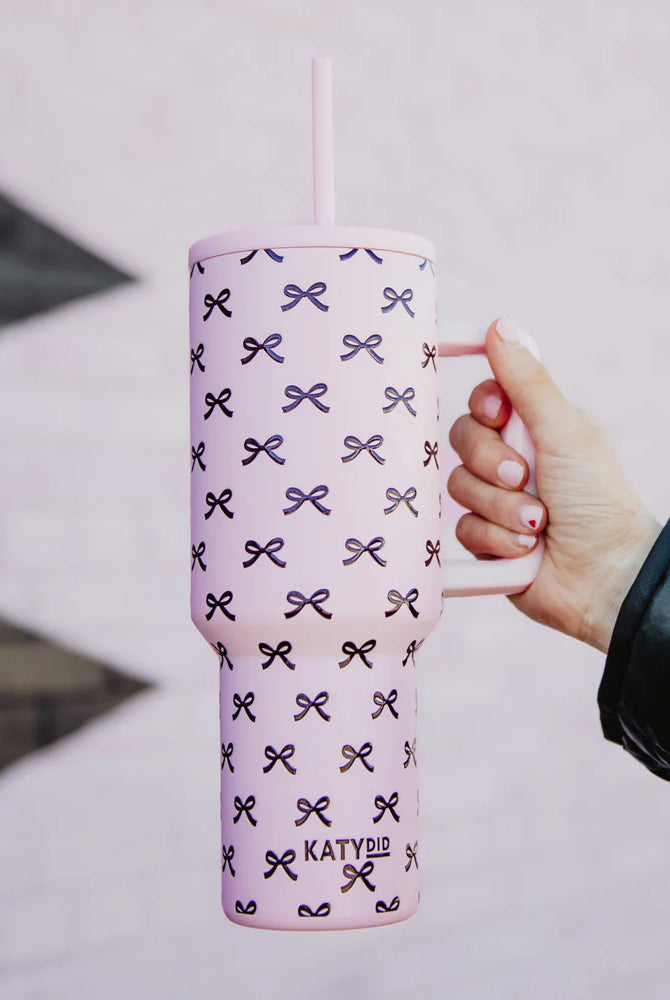 Katydid Tumbler Cup with Handle-Drinkware-Podos Boutique, a Women's Fashion Boutique Located in Calera, AL