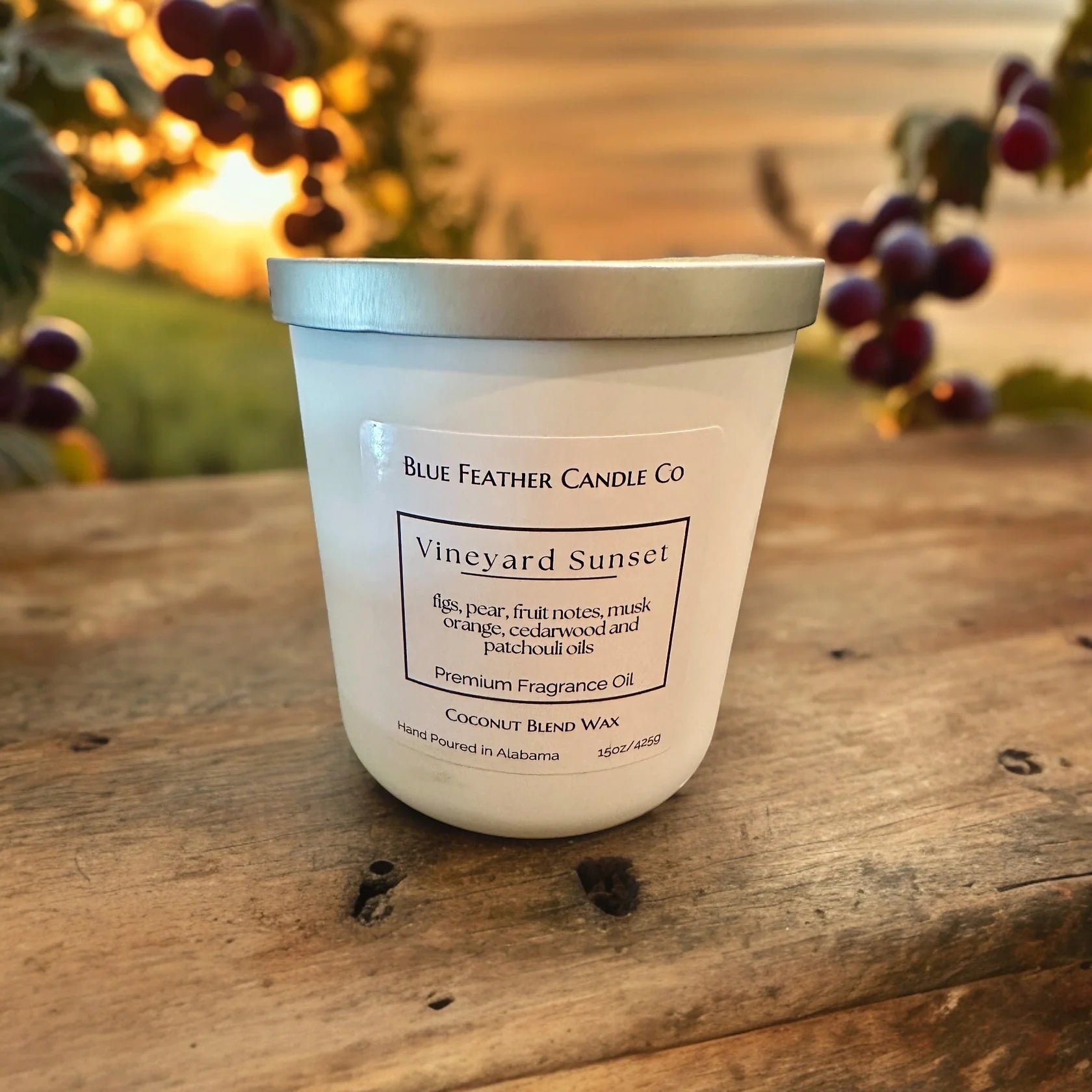 Blue Feather Candle-Candles-Podos Boutique, a Women's Fashion Boutique Located in Calera, AL