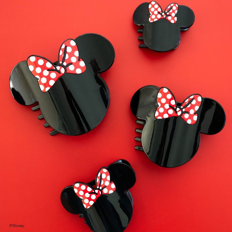Disney: Mickey and Minnie Shaped Flat Hair Clip-Hair Accessories-Podos Boutique, a Women's Fashion Boutique Located in Calera, AL